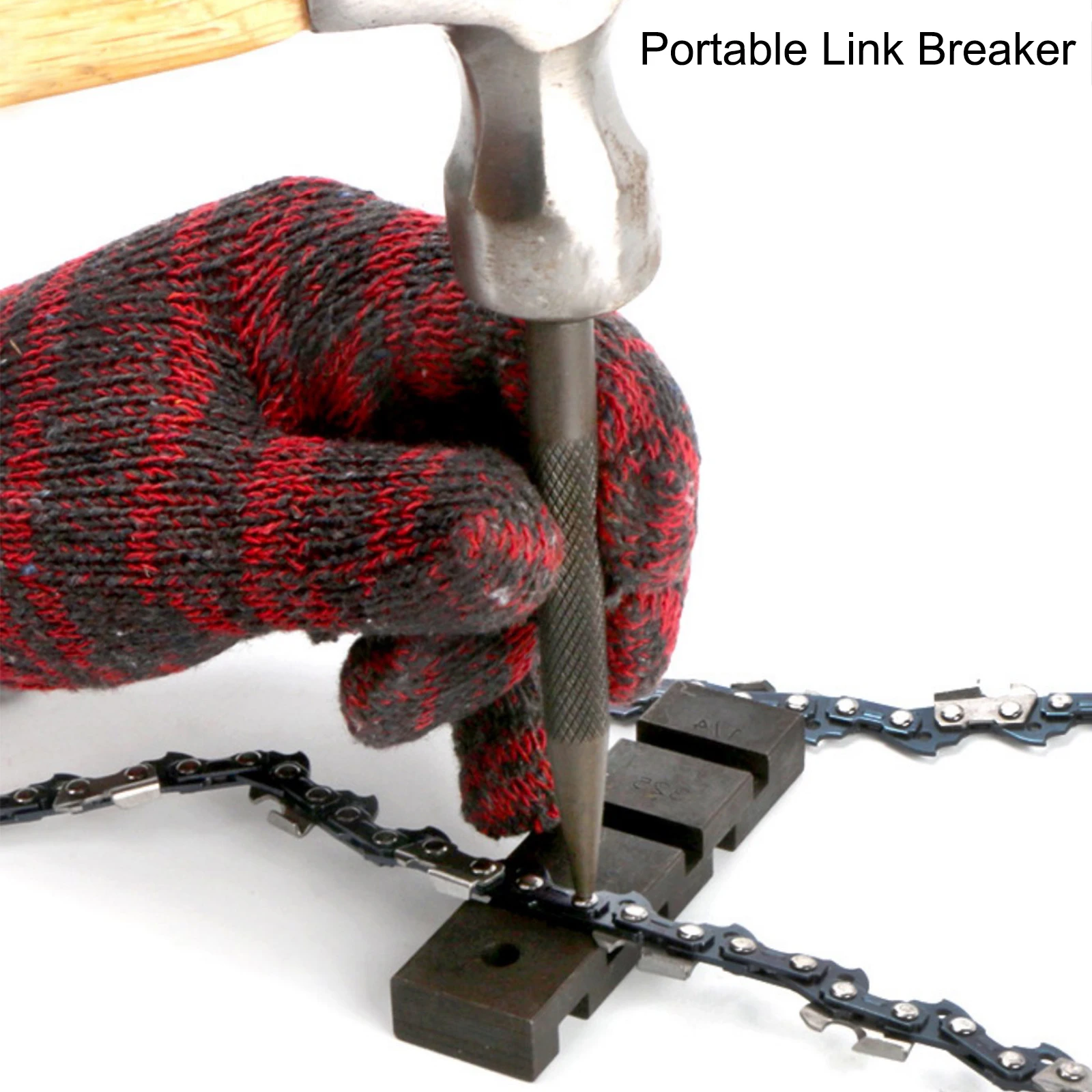 Gasoline Chainsaw Chain Link Rivet Punch Breakers Pocket Protable Bar