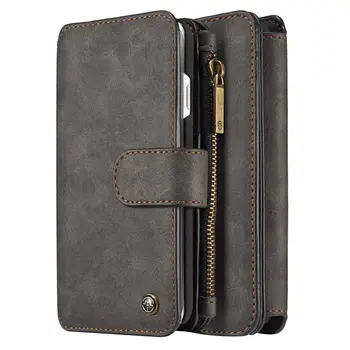 

Wallet Phone Holster Slim Flip Wallet Holder Bracket Mobile Phone Case For Iphone7/8 Contrast Magnetic Phone Case