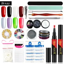 BUKAKI голографическая Dip Powde лак для ногтей Наборы для ногтей УФ гель блестящая голографическая Dip Powde Маникюрный Инструмент