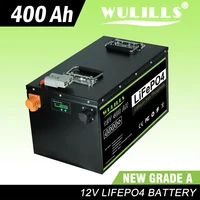 New 12V 24V 100Ah 200Ah 280Ah 400Ah LiFePo4 Battery Pack Built-in BMS Lithium Iron Phosphate Batteries For Solar Boat Tax Free 1