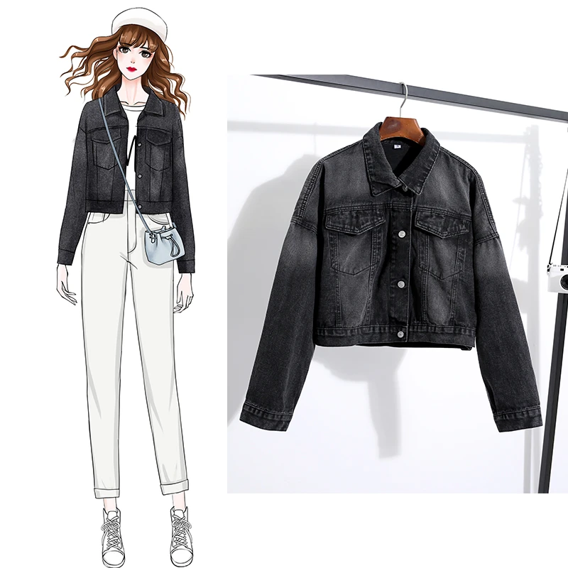 black denim jean jacket womens