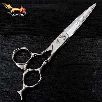 

KUMIHO Japanese stainless steel barber scissors 6.0 inch best quality hair scissors 440C professional hairdressing scissors