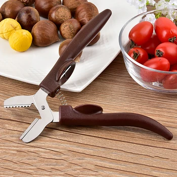 

Multifunctional Chestnut Opener New Creative Plastic Stainless Steel Walnut Clip Sheller Chestnut Opener Kitchen Accessories