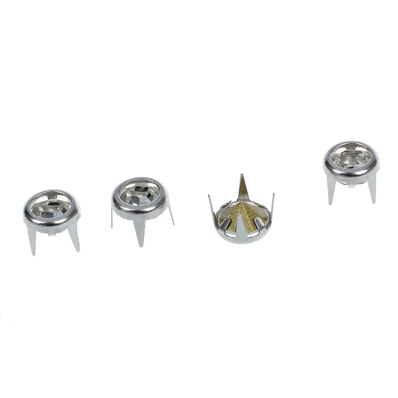 100x7 мм металлические стразы Шипованные серебряные шипы круглые шипы Кристальные заклепки