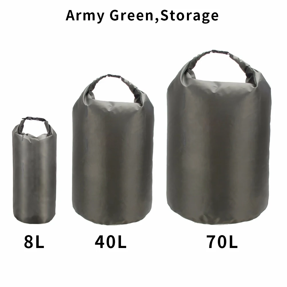 8л 40л 70Л многоцелевой рафтинг Дрифтинг сухой мешок большой емкости открытый водонепроницаемый с плечевыми ремнями практичный речной треккинг