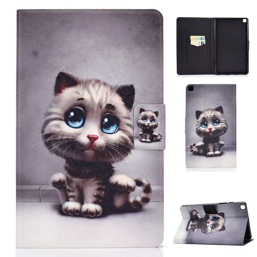 Pet cat Чехол для samsung Galaxy Tab A 8," дюймов SM-T290 SM-T295 чехол для планшета с принтом из искусственной кожи чехол-подставка для SM-T290 T295 - Цвет: Pet cat