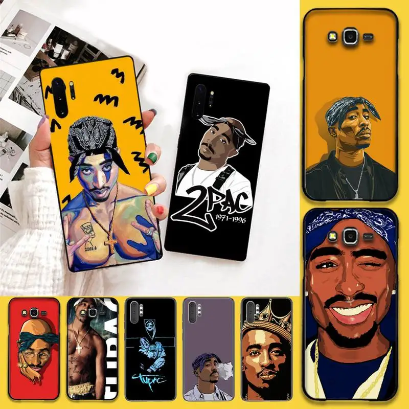 Рэпер 2pac Тупак типа сделай сам украшения чехла для телефона Samsung Note 7 8 9 10 pro Galaxy J7 J8