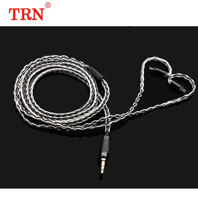 TC8-0.75-2.5MM 8 Core Upgraded Silver Plated Earphone Cable 3.5mm/2.5mm Plug MMCX /2PIN 0.75mm 0.78mm interface Detachable Replace Cables - Цвет: TC8-0.75-2.5MM