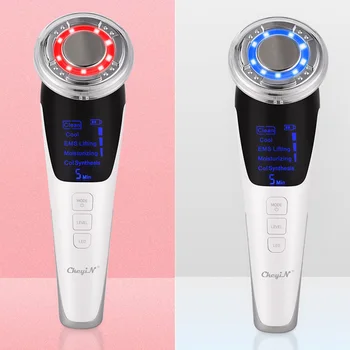 

LCD Hot Cold Facial Massager Anti Aging Moisturizing Vibration Skin Rejuvenation Collagen Metabolism Skin Lifting Whitening