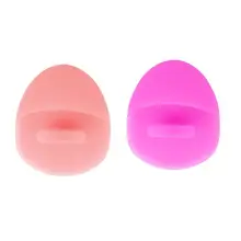 2 шт силиконовая кисть для лица мягкая отшелушивающая подушечка моющее средство массажер инструмент глубокое очищение лица щетка коврик ручной коврик скруббер