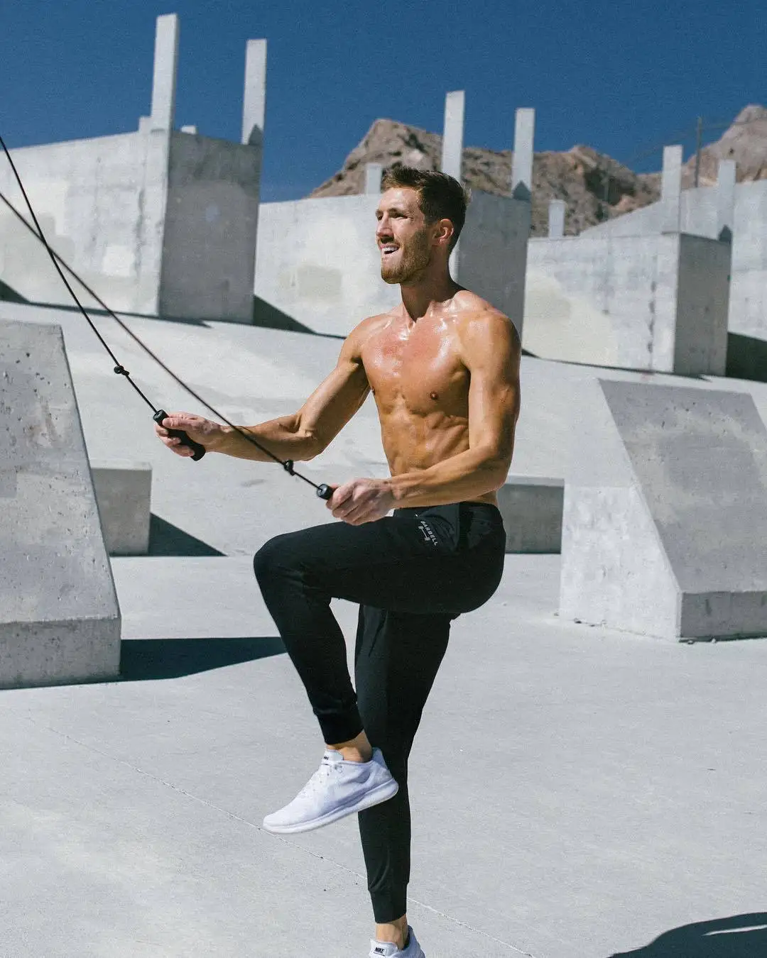 

Muscle Brother Spring And Autumn New Style Men Sports Casual Running Exercise Slim Fit Pure Cotton Stretch Trousers a Generation