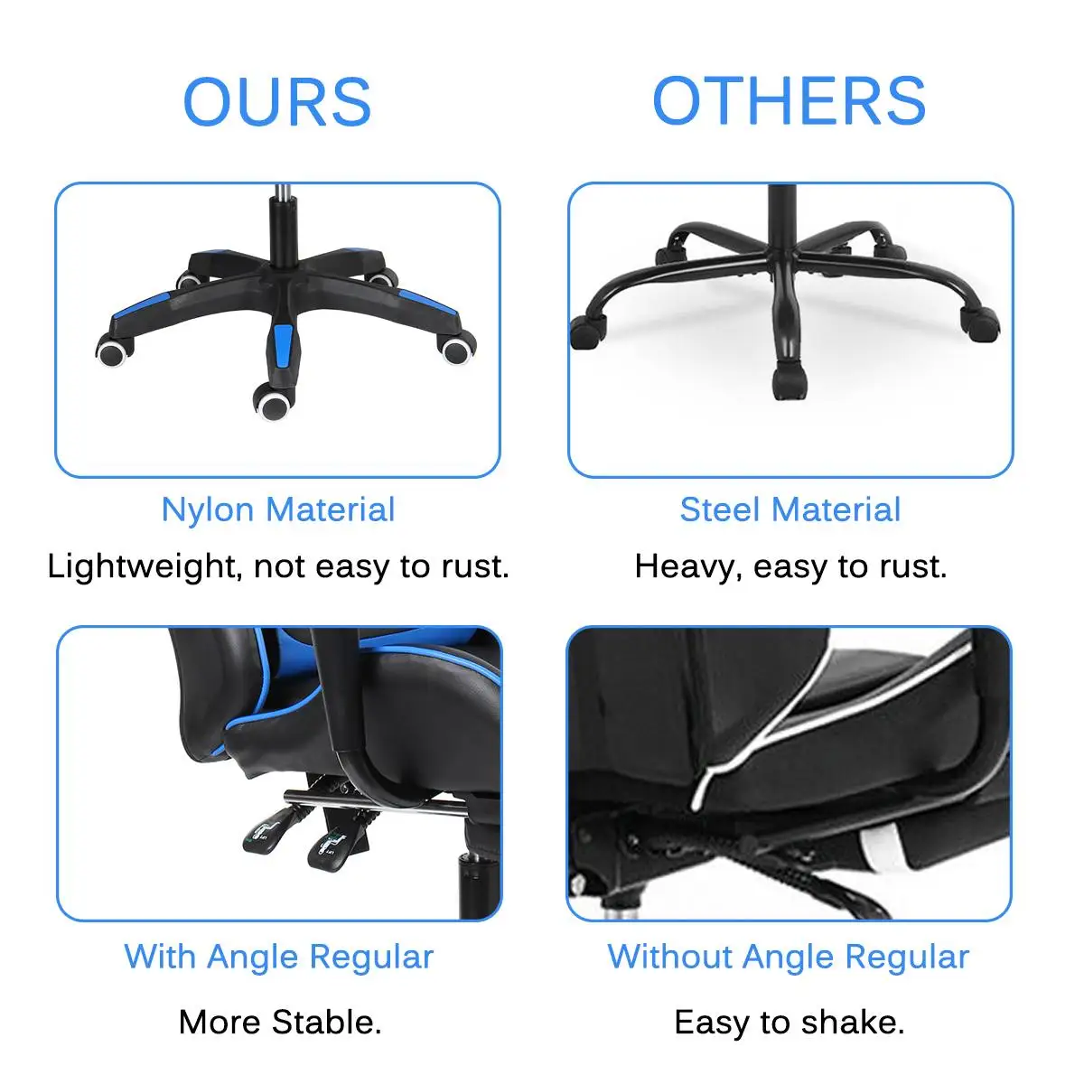 Furniture Office Chair High Back Gaming Chair Recliner Computer Laptop Desk PU Leather Seat Gamer Office Armchair with Footrest Furniture Office Chair High Back Gaming Chair Recliner Computer Laptop Desk PU Leather Seat Gamer Office Armchair with Footrest