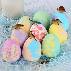 Bath Bombs For Kids With Toys Inside - Set Of 9 Colorful Egg Bath Fizzies With Dinosaur Surprise Kids Safe Spa Bath Balls Kit.