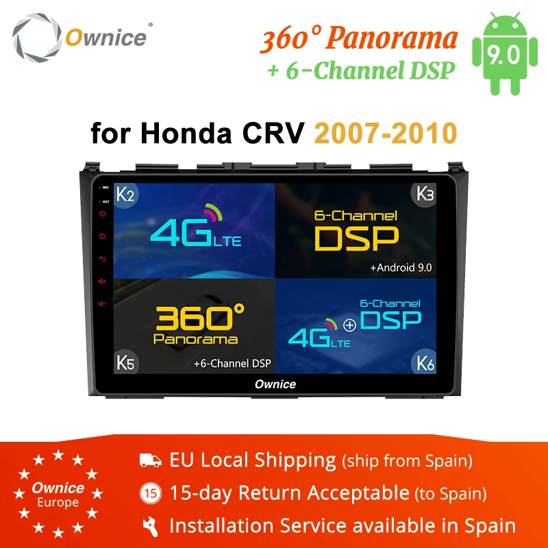 Ownice K3 K5 K6 Octa Core Andoid 9 0 автомобильный DVD для Honda CRV CR-V 2006 - 2011 радио видео GPS плеер 2G/32G 4G