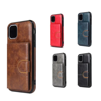 

Fashion Luxury Flip PU Leather Card Wallet for iPhone12 Pro Max Frosted and Shatter-Resistant Mobile Phone Shell