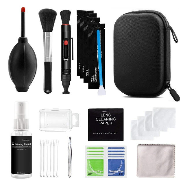 Kit de nettoyage pour appareil photo, 47 pièces, brosse pour appareils  photo reflex numériques, téléphones portables, PC et ordinateurs