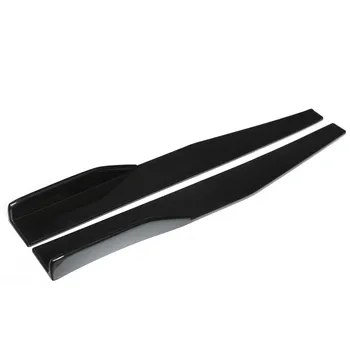 

Universal Style Black Modified Car Body Side Skirt Rocker Splitters Winglet Car Body Accessories Black Abs Panel