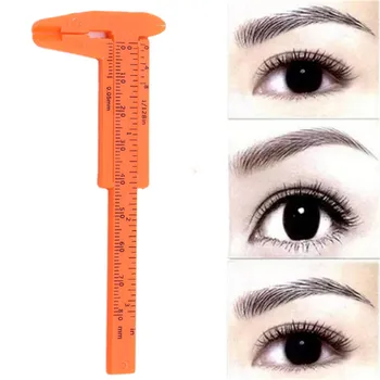 

1Pc Reusable Semi Permanent Eyebrow Ruler Eye Brow Measure Tool Eyebrow Guide Ruler Microblading Makeup Tools