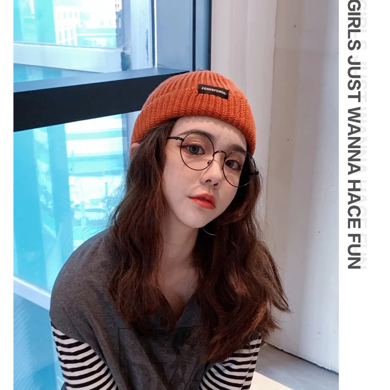Женская вязаная шерстяная шапка унисекс, кепка, купол, gorro, harajuku, регулируемая надпись, винтажная, для взрослых, на каждый день, броня, гусь, земля, костюм, деталь bf