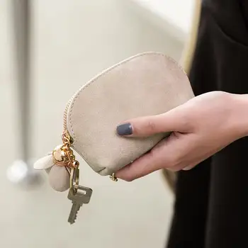 

Dumpling PU Leather Wallet Women Girls Solid Small Coin Purse Female Multi-function Short Coin Zipper Credit Card Holder
