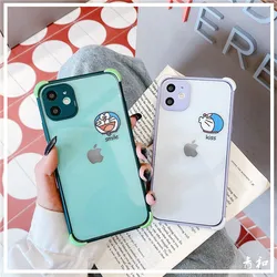 Caso bonito do telefone dos desenhos animados de doraemon para o iphone 12mini/12promax/11pro/11prmax/8p/x/xs/xr/se/xsmax /7/8/se/par capa do telefone