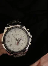 WLISTH-reloj deportivo para hombre, cronógrafo de pulsera, de acero inoxidable, resistente al agua, con caja de reloj de cuarzo grande con indicadores luminosos, nuevo