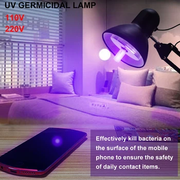 

E27 Ultraviolet Disinfection Sterilization Mites Light Germicidal Lamp Bulb