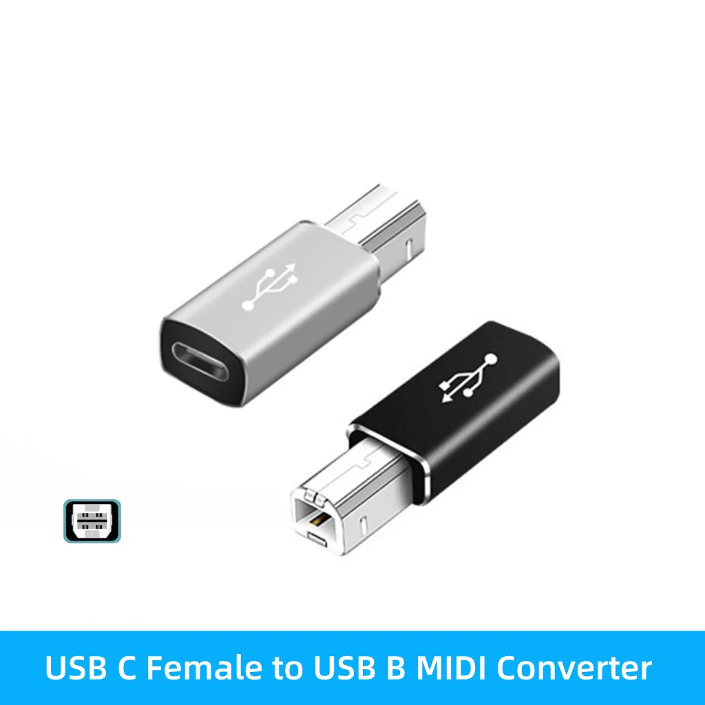 Переходник usb-c (гнездо)/USB Type B (штекер) 2 0 для MacBook Pro / Air HP Canon Epson Dell Samsung принтера