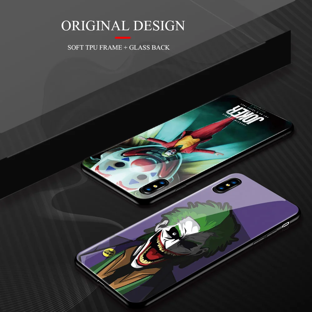 Для samsung Note 10 plus Joker стеклянный чехол для samsung Galaxy Note 8 9 10 S8 S9 Plus S10 plus S10Lite DIY чехол для телефона