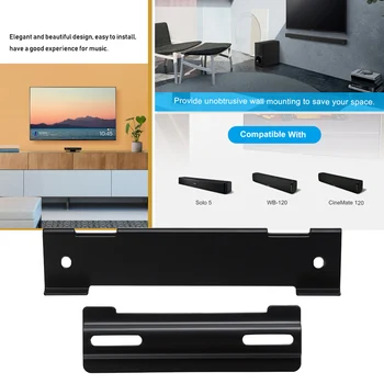 

Shelf With Screws Wall Bracket Kit Waterproof Hanger Home Theater System Steel Holder Modern Rack Space Saving For Bose CM120