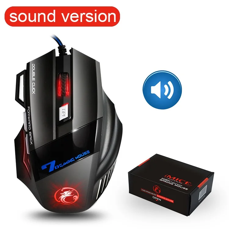 Wired Gaming Mouse USB Computer Mouse Gaming RGB Mause Gamer Ergonomic Mouse 7 Button 5500DPI LED Silent Game Mice For PC Laptop 