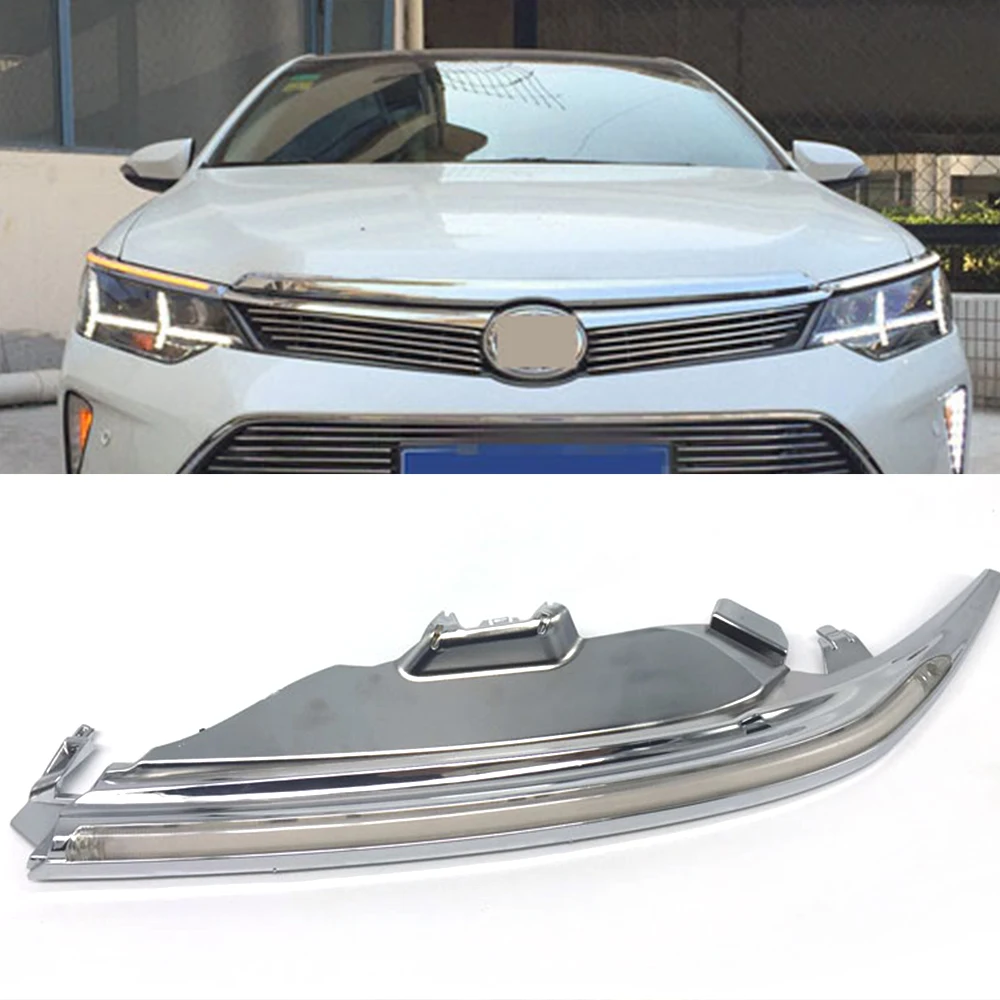 Автомобильный мигающий 1 комплект украшение для автомобильной фары желтый сигнал поворота DRL Светодиодный дневной ходовой светильник для Toyota Camry