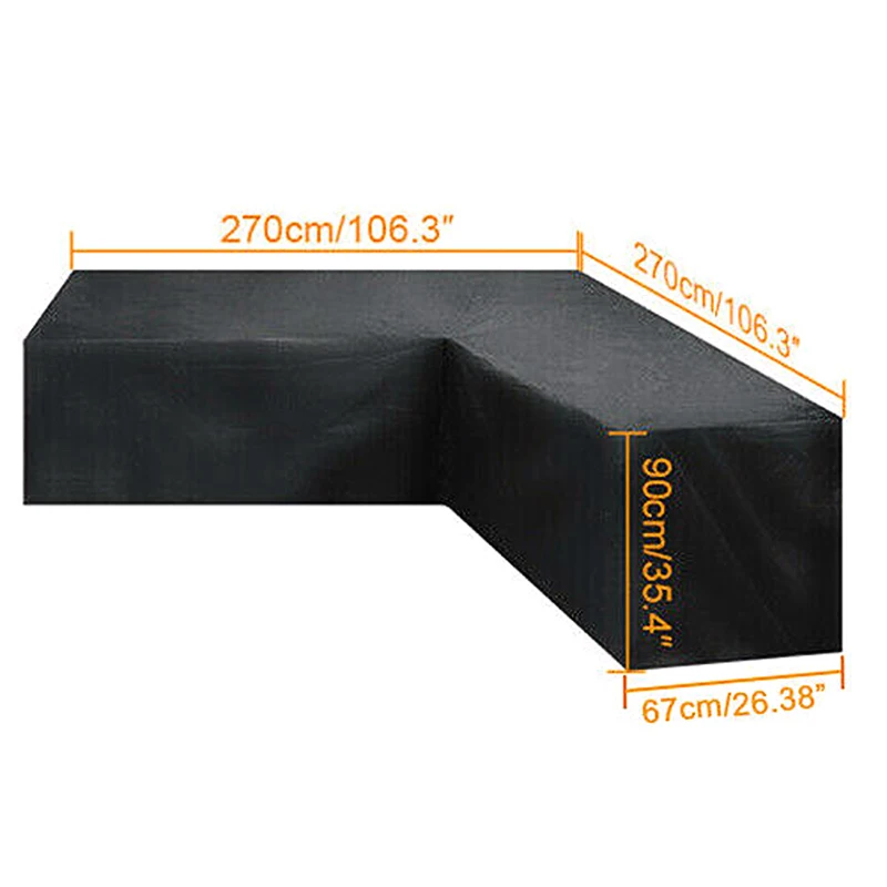 Description Picture 3 of itemWaterproof Corner Furniture Cover, L Shape, All-Purpose Covers, Garden, Patio, Outdoor, Sofa Protector, Anti-Dust