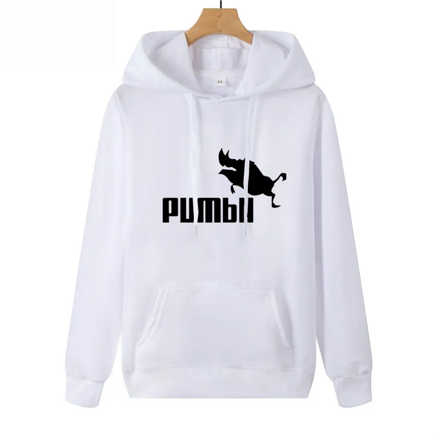 

New Funny Pumba Hoodies Men's Sweatshirt Cotton 2019 Autumn Men Sportswear Male thin Pullover Casual Coats S-XXL