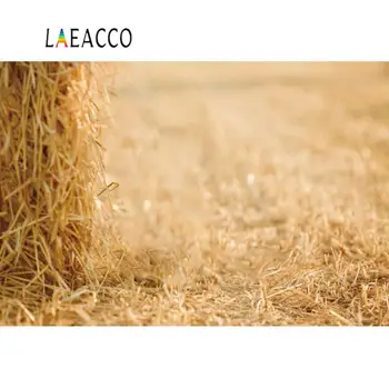 

Laeacco Photo Background Haystack Polka Dots Light Bokeh Baby Newborn Rural Warehouse Aututm Photography Backdrop Photo Studio
