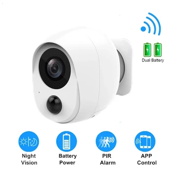 

Battery video surveillance wifi camera for outdoor Home Security Waterproof PIR Alarm Audio Low Power ip camera 1080p /iCSee