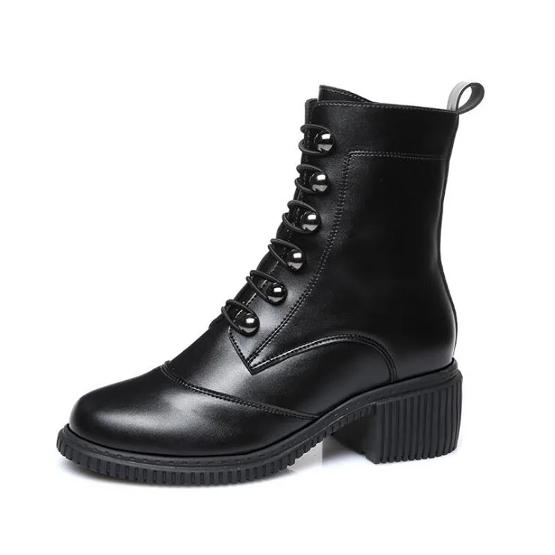 Boots Female women shoes Autumn British Wind Genuine Leather Thick With Short Boots Motorcycle Martin shoes Boots Female women shoes Autumn British Wind Genuine Leather Thick With Short Boots Motorcycle Martin shoes