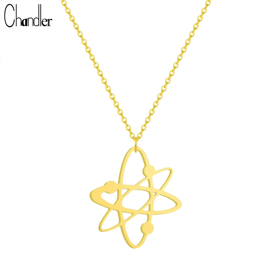 Chandler New Stainless Steel Double Horn Moon Phase Necklace Silver Plated Crescent Moon Celestial Charm Tusk Boho Jewelry Gift