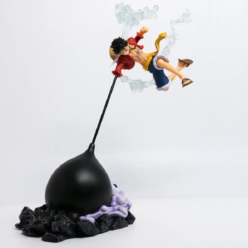 26CM Anime ONE PIECE Gear Fourth Scultures Big Monkey D Luffy Battle Fighting Special Color Ver PVC Action Figure Toys lelakaya | Игрушки и