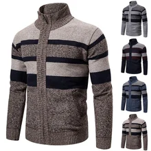 Jumper Winter Sweater Zipper Men Knitted Turtleneck Coat Long Sleeve Cardigan Men abrigo hombre Christmas Sweater Outcoat 2021
