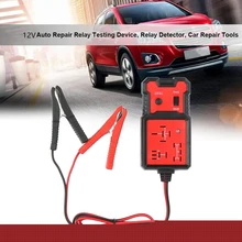 Verificador da carga da bateria do carro do verificador da bateria de 12v quatro pinos do carro do relé do cinco-pino verificador automotivo eletrônico universal do relé tester