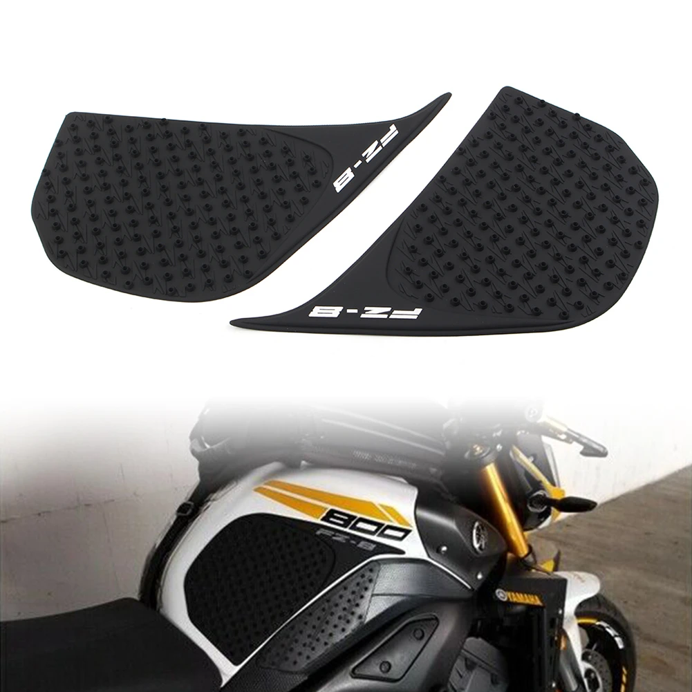 RU Motorcycle Anti Slip Tank Side Pad Sticker For Yamaha FZ8N FZ-8N FZ800 Black
