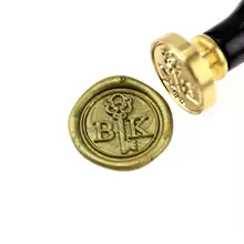 Индивидуальные инициалы с ключом воск печать/Пользовательские Свадебные печати/свадебные приглашения печать/на заказ Свадебная печать