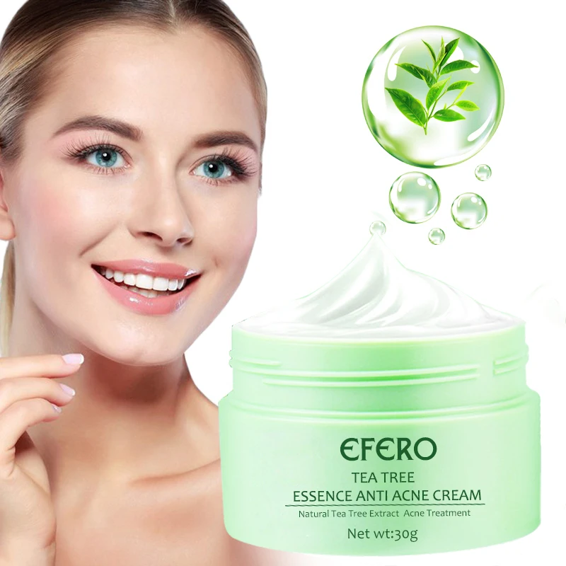 

Tea Tree Anti Acne Cream Scar Face Spot Removal Face Cream Acne Treatment Moisturizing Essence Face Skin Care Beauty Day Creams