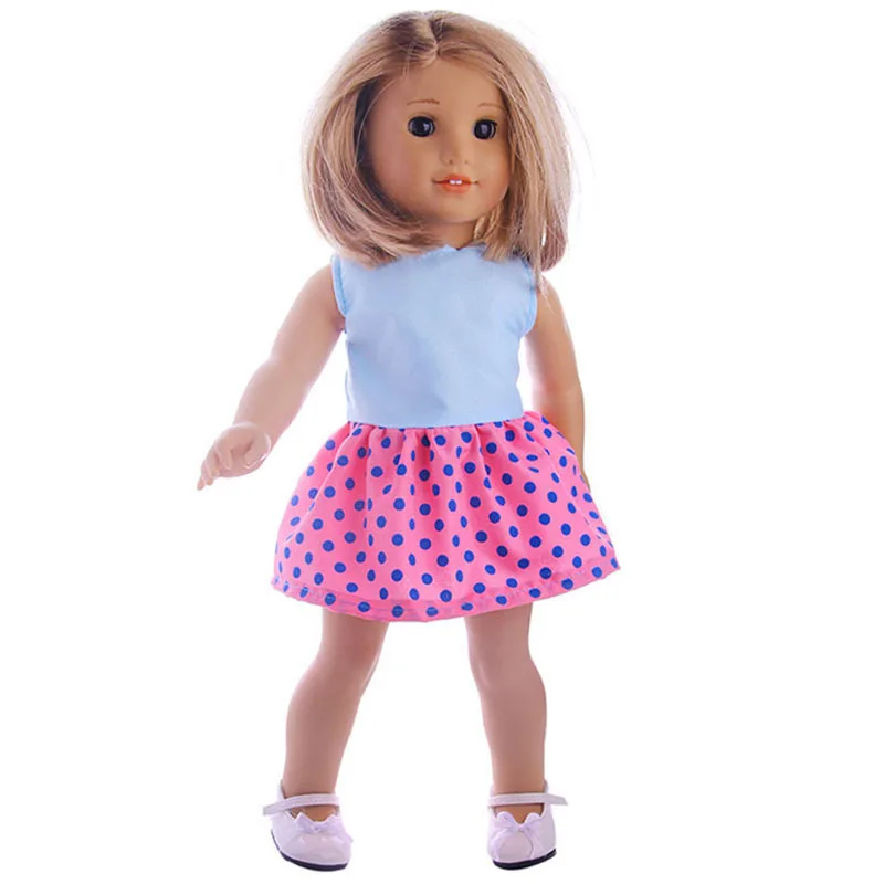 Кукольная одежда симпатичное платье принцессы для 18-дюймовые американская кукла& 43 см для ухода за ребенком для мам для новорожденных нашего поколения на Рождество и день рождения для девочек, подарок - Цвет: b135