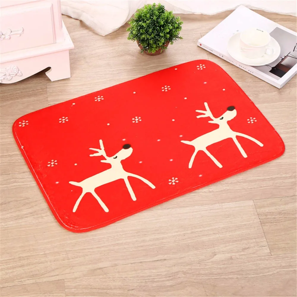 Christmas Welcome Doormats Indoor Home Carpets Decor