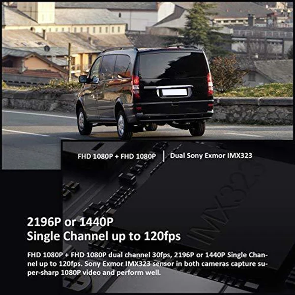 Dash Cam P28 с Wi-Fi Двойной 1920X1080P фронтальная и кабина приборная камера