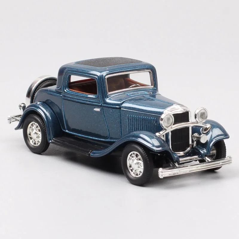 1:43 Масштаб дорожный знак классический античный 1932 Ford Модель B три окна купе вагон литье под давлением модель автомобиля игрушка для детей