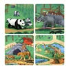 142*96CM Kids Play Mat Animals Model Set Cartoon Zoo Cloth Map Desktop Floor Pretend Play Game Educational Toys For Children ► Photo 3/6