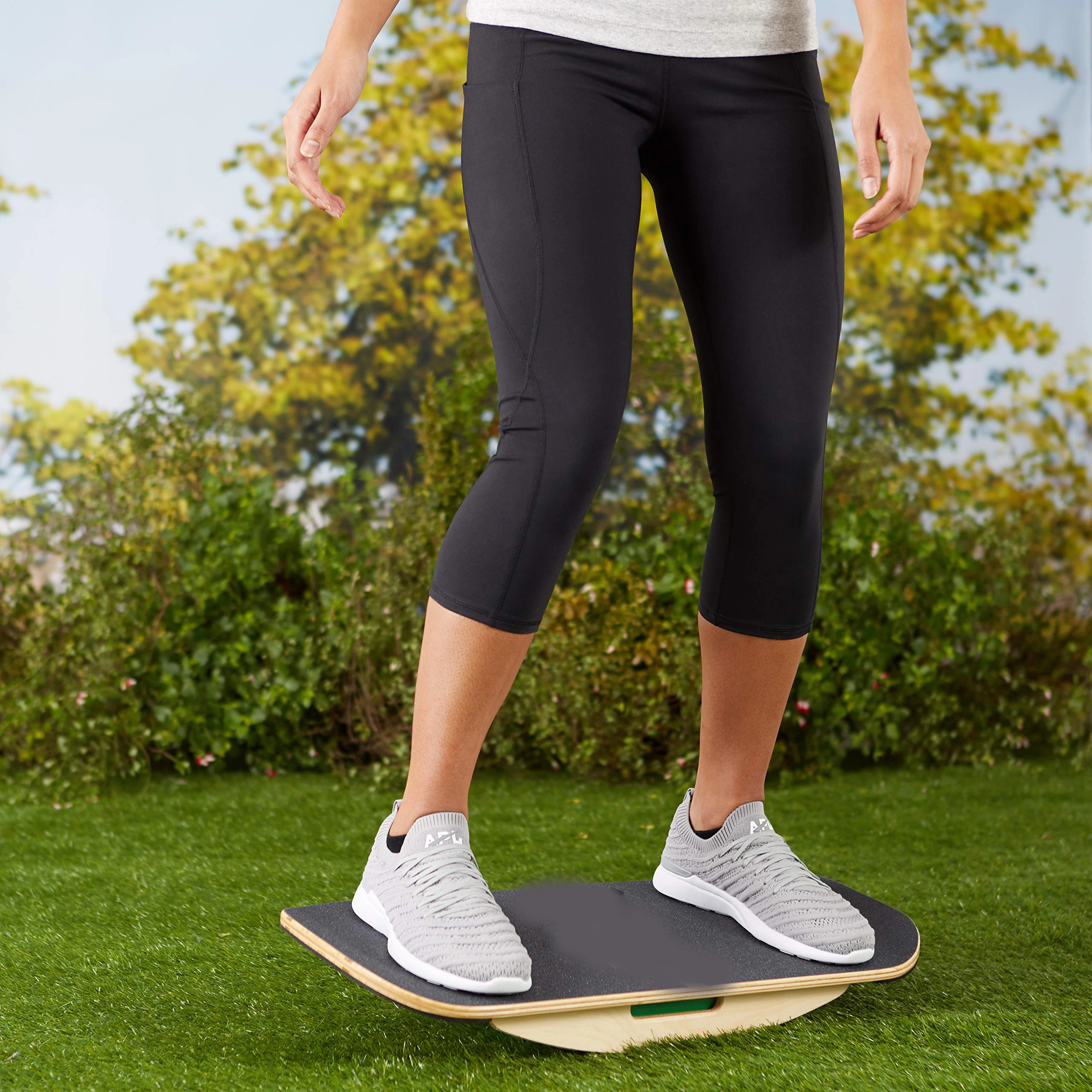 

Adjustable Wooden Balance Board for Office, Standing Desks, Surfing, SUP, Yoga, Exercise